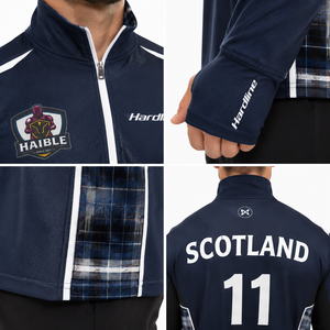 Men's Custom Sublimated 320GSM <b>Waterproof</b> Softshell Quarter-Zip Curling Jacket - Product Image 4