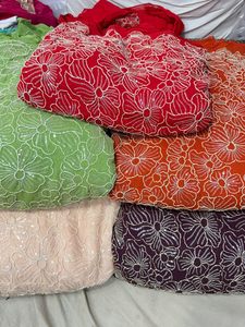 Luxury Beaded Embroidery Fabric Heavy <b>Sequins</b> Lace Fabric French Tulle Mesh Bead Work Wedding Dress Party Gown <b>Material</b> - Product Image 1