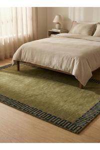 Tapis épais antidérapant en laine tissée à la main avec logo personnalisé, motif géométrique, pour intérieur, maison et commerce - Product Image 2
