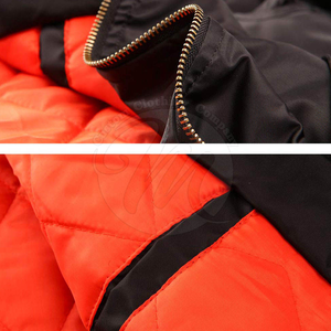 Custom Men's Bomber <b>Jacket</b> - Breathable 100% Cotton Surface with High-Loft Poly-Cotton <b>Padded</b> Lining - Product Image 5