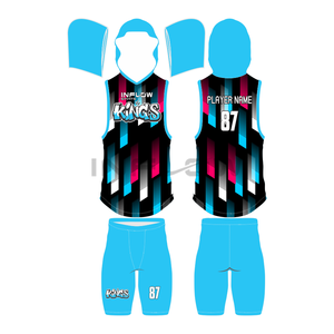 Ensemble d'uniformes de football américain 7v7 respirants, design classique, personnalisés OEM, avec impression par sublimation de haute qualité - Product Image 5