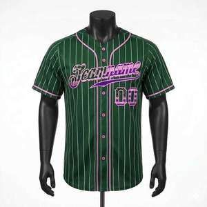 Comfortable Sports Wear Softball Jersey Made in Pakistan Wholesale Custom Sublimation Baseball Jerseys Breathable Button Down - Product Image 1