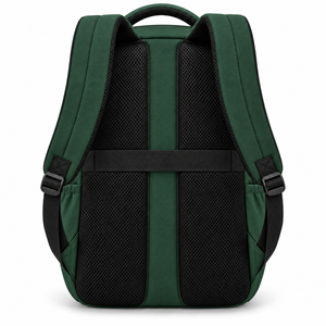 Mochila Simple Color Caqui Unisex para Portátil con Cierre de Cremallera y Bolsillos Laterales - Product Image 4