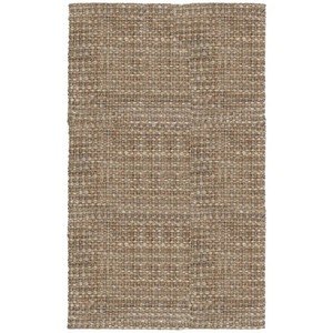 Rectangle Braided Jute Area <b>Rug</b> Geometric Pattern Bohemian Style Non-Slip Rubber Backing Living Room Home Use - Product Image 3