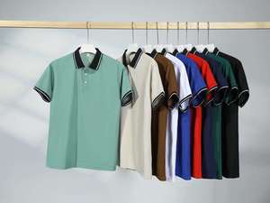 Camiseta de Hombre de Algodón Suave con Cuello Redondo, Manga Corta, Corte Regular, Color Sólido, Estilo Casual para el Día a Día, Prenda Básica de Moda - Product Image 6