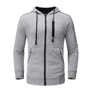 Service OEM, survêtement léger, respirant, à séchage rapide, à capuche avec cordon de serrage, uni, pour homme, sur mesure, jogging, haute qualité - Product Image 2
