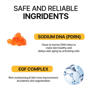 Sérum éclaircissant pour peau de verre PDRN, rajeunissement à l'or, niacinamide, peptides, soin coréen pour la peau - Product Image 5