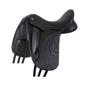 Selle de dressage personnalisée Ilfas Industries la plus vendue avec arceau en bois durable et réglable en cuir pour l'entraînement équestre - Product Image 1