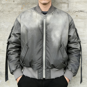 Chaqueta Bomber de Algodón Personalizada para Hombre - Cortavientos Ligero con Cierre Completo - Product Image 1