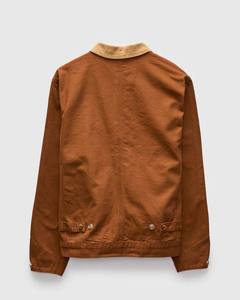 Chaqueta de Trabajo Francesa Personalizada para Hombre 2026 al por Mayor, Abrigo de Trabajo de Sarga de Algodón Marrón OEM, Uniforme de Trabajo Duradero, Ropa Exterior Utilitaria - Product Image 2