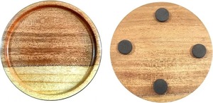 Classic Eco-Friendly Square Mango Wood Resin Coasters with Holder <b>Set</b> 6mm Thickness Option - Product Image 5