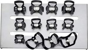 Juego de 12 Pinzas Ergonómicas Manuales para Dique de Goma Dental, de Acero Inoxidable Recubierto en Color Negro, Clips de Aislamiento Endodóntico - Product Image 2
