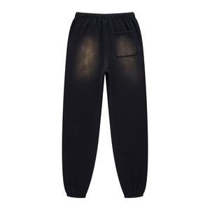 Pantalon de survêtement homme surdimensionné et ample, coupe large, personnalisé, délavé à l'acide, 380 g/m², uni - Product Image 2