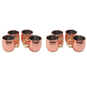 Verres à cocktail martelés en cuivre noir 60ML 550ML – Mugs Moscow Mule martelés en métal pour café et vin - Product Image 3