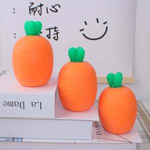 Juguetes Sensoriales de Zanahoria Adorable para Apretar, de Rebote Lento, Taba Squishy, Vegetal Simulado, Antiestrés para Niños de 5 a 7 Años - Product Image 4