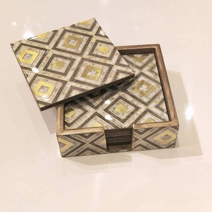 Posavasos Redondos de MDF Impresos de ILAHI al por Mayor, 3 mm de Grosor, Diseño Clásico Ecológico, Personalizable, Accesorio Protector para Mesa - Product Image 4