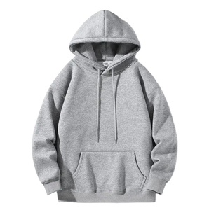 Custom Men's Casual 100% Cotton Polyester breathable Pullover Hoodies Loose Shoulder Collar <b>Fleece</b> Fabric <b>Thermal</b> Hoodies - Product Image 3