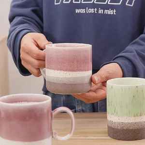 Taza de café de cerámica colorida personalizada de fábrica, estilo japonés, taza de espresso de cerámica gruesa sin asa, taza de espresso de arcilla de UO - Product Image 4