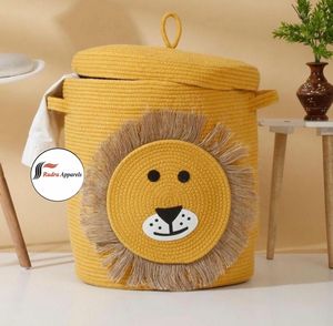 Cesto de Ropa Plegable de Algodón, Duradero, Sostenible y Moderno, de Gran Capacidad, Diseño que Ahorra Espacio, Multiusos, con Tapa Reutilizable - Product Image 1