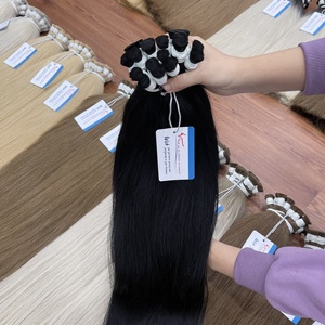 Hot Selling Colored Bulk Human <b>Hair</b> <b>Extensions</b> for <b>Braiding</b> Vietnamese Remy <b>Hair</b> No Weft Double Drawn Premium Quality - Product Image 1