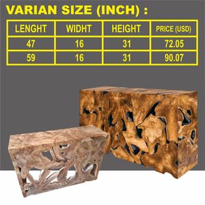 <b>SLICE</b> TEAK ROOT CONSOLE - Product Image 2