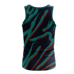 Camiseta sin mangas de sublimación de tela premium, material suave y elástico, diseño brillante, camiseta sin mangas de sublimación, perfecta para uso en fitness. - Product Image 6