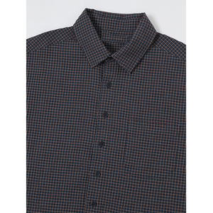 T-shirt homme coupe boxy personnalisée, surtaillée, boutonnée, en flanelle à carreaux, double couche, manches longues - Product Image 6