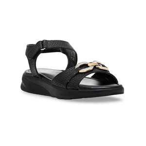 Sandalia de tacón formal negra PU0315 - Product Image 2