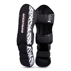 Protège-tibias professionnels en cuir PU pour MMA, Kickboxing, Muay Thai, avec rembourrage multicouche et sangle réglable pour adulte - Product Image 2