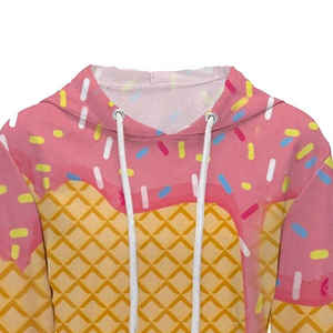 Haut court à capuche à manches longues pour le sport et la gym, fabriqué en usine, vêtements pour femmes, hauts courts à capuche confortables - Product Image 4