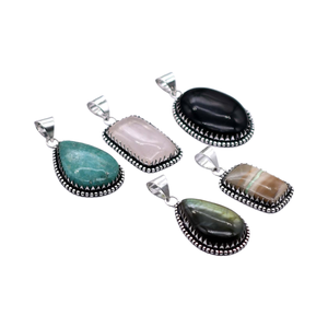 Nouveau Vintage 5 pièces femmes mode colliers mélanger pierres précieuses pendentifs en laiton thème chrétien chaud EBay tendance mélange Lot en vrac PP 33 - Product Image 1