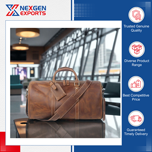 กระเป๋าเดินทางหนัง PU คุณภาพสูง ดีไซน์โดดเด่น ความจุเยอะ ผลิตในอินเดีย กันน้ำ เหมาะสำหรับผู้ซื้อจำนวนมาก ราคาถูก - Product Image 2