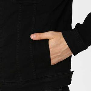 Meilleure Vente : Blouson en Jean Raffiné pour Homme, Style Urbain, Effet Délavé, Col Rabattu, Décontracté, 100% Coton - Product Image 6