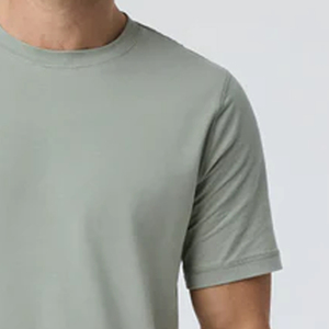 T-shirt pour homme à col rond, design streetwear et outdoor, doux et confortable, service OEM, couleur unie, collection 2026 - Product Image 4