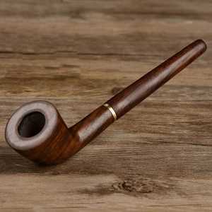 MN EXPORTS Pipa de Fumar de Madera Curvada Modelo MNE-2506 Diseño Clásico Tradicional Acabado Lacado Ecológico y Duradero para Viajes - Product Image 1