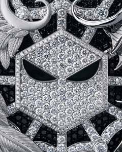 Colgante Hip Hop de Alta Calidad con Micro Pavé de Moissanita, Chapado en Rodio Certificado sobre Plata 925, Disponible para Joyería Masculina de Rapper - Product Image 4