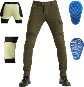 Pantalon de moto en Kevlar résistant à l'usure avec protections CE pour hommes, doublure en Kevlar pour une protection ultime - Product Image 1