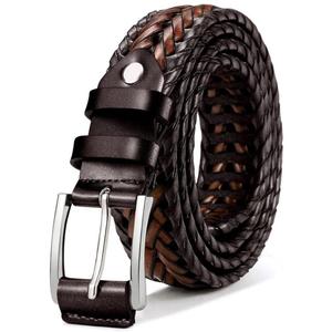Handicrafts Environment Friendly 100% Original Buffalo Leather Belts Fashionable Custom Length Metal Buckle Belt Engrave Design - Product Image 4