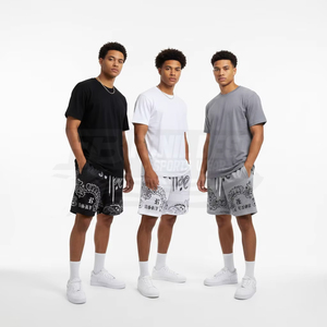 Pantalones Cortos Deportivos de Lona Elástica para Hombre, con Cintura Elástica, Malla Transpirable de Secado Rápido, con Logotipo Personalizado, para Baloncesto, Gimnasio, Entrenamiento, Poliéster - Product Image 6