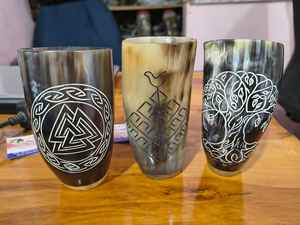 Verres à shot en corne de buffle faits à la main, durables, TAQI CRAFT, 6 à 10 pièces, pour les fêtes et les toast - Product Image 2