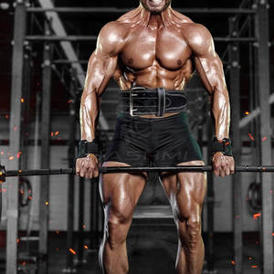 Cinturón de cuero de calidad profesional con hebilla que proporciona soporte para la espalda y mejora la postura al levantar objetos para un mejor rendimiento. - Product Image 6