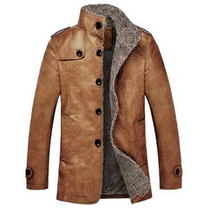 Veste en similicuir tendance, plus épaisse, plus chaude, 2026 - Product Image 3