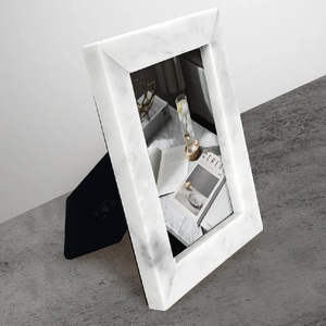 Premium Handmade <b>White</b> Marble Photo <b>Frame</b> Lightweight & for Elegant Natural Stone for Home Decor Office Display & Gifts - Product Image 1