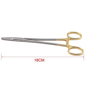 คีมจับเข็มแพทย์ AMETRINE SURGICAL ขนาด 18 ซม. ทำจากสแตนเลสสตีลชุบทอง ใช้ซ้ำได้ สำหรับศัลยกรรมกระดูกและข้อ ได้รับการรับรองมาตรฐาน CE - Product Image 5