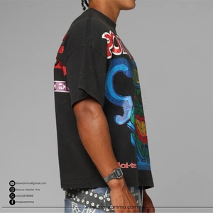 Heavyweight Oversized Short Sleeve <b>TShirt</b> 100% Cotton Custom Logo Wholesale Unisex Summer Outdoor Tee Drop Shoulder Streetwear - Product Image 2