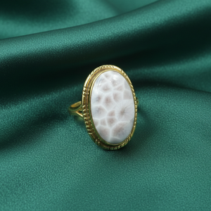 Pink Larimar Oval Gemstone 925 Sterling <b>Silver</b> Rose & Yellow Gold Plated Handmade <b>Ring</b> Boho <b>Statement</b> Jewelry Gift for Women Men - Product Image 3