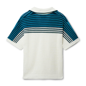 <span class=keywords><strong>Cardigan</strong></span> in Maglia di Cotone Personalizzato da <span class=keywords><strong>Uomo</strong></span> <span class=keywords><strong>Blu</strong></span> e Bianco con Tasche Manica Corta Pantaloncini Camicia Lavorata a Maglia da <span class=keywords><strong>Uomo</strong></span> - Product Image 2