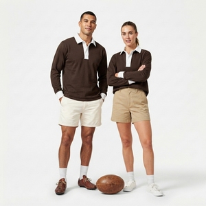 Maillot de rugby vintage personnalisé pour homme, respirant, à rayures, manches longues, maillot de sport de haute qualité, polo - Product Image 6