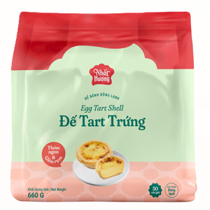 Coque de tarte aux œufs portugaise congelée non cuite du Vietnam, la plus vendue, 660G HALAL, pour boulangerie (OEM/ODM), vente en gros, expédition mondiale - Product Image 1