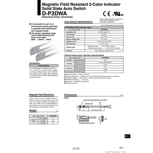 SMC Pneumatics <b>Auto</b> <b>Switch</b> D-P3DWA - Product Image 1